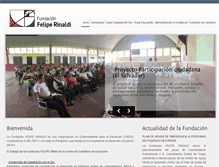 Tablet Screenshot of fundacionrinaldi.org